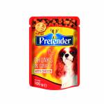 PRETENDER - пауч за куче различни вкусове хапки в сос 100 гр