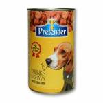 PRETENDER - консерва за куче различни вкусове  хапки в сос 1250 гр