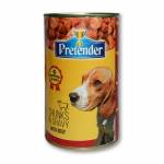 PRETENDER - консерва за куче различни вкусове  хапки в сос 1250 гр
