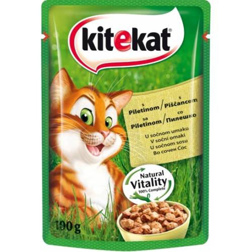 Kitekat пауч за котка различни вкусове 100 гр