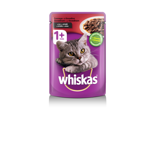 Whiskas пауч за котки различни вкусове 100 гр