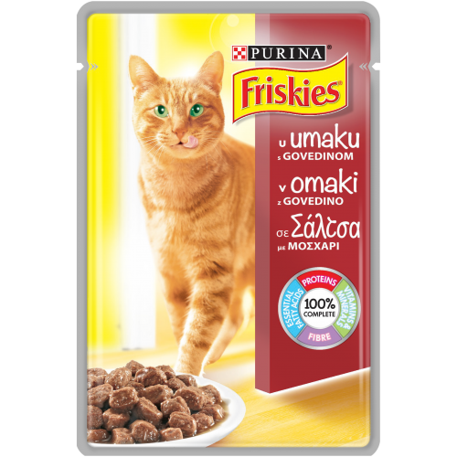 Friskies пауч за котки различни вкусове 85 гр.