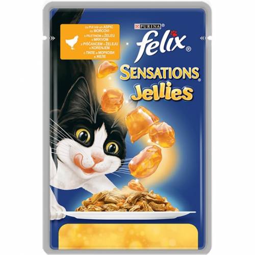 FELIX Sensations пауч различни вкусове в желе 100 гр.