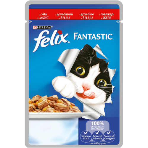 FELIX Fantastic пауч различни вкусове в желе 100гр.