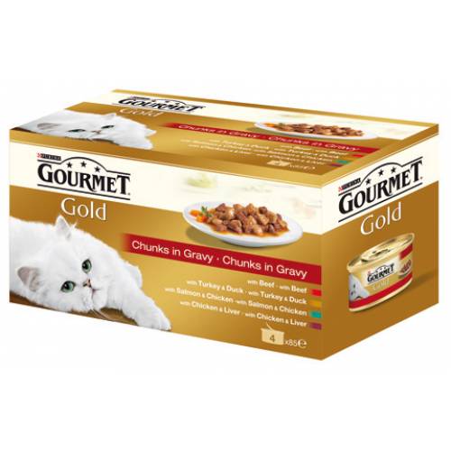 Gourmet Gold хапки в сос  4 x 85 гр.