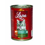 LAPA CAT  консерва за котки различни вкусове  - хапки в  сос  415 гр