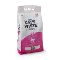 Бентонит Super Premium CAT's WHITE - 5 л., Бебешка пудра