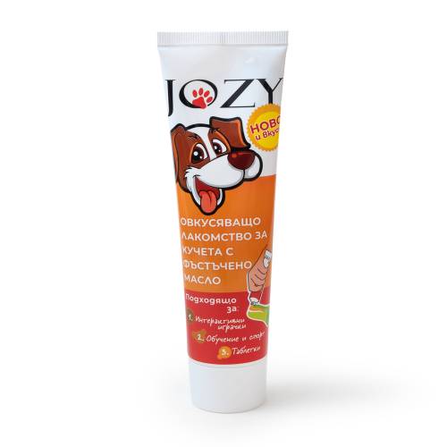 Овкусяващо лакомство за кучета с фъстъчено масло JOZY 100 гр.