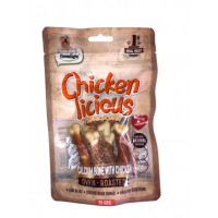 DENTALIGHT - Chicken Licious Premium Jerky CALCIUM BONE WITH CHICKEN / КОКАЛЧЕ С ПИЛЕ 70 g