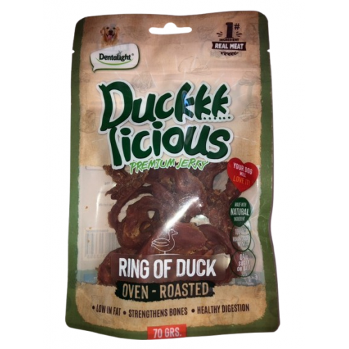 DENTALIGHT - Duckkk Licious Premium Jerky RING OF DUCK / РИНГЧЕТА ПАТЕШКО 70 g 