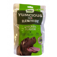 DENTALIGHT - Yumcious no rawhide BONE chicken flavour КОКАЛ, 6 бр./пакет, 200 гр.