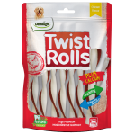 Дентално лакомство TWIST ROLLS вкус на пилешко, 10 см